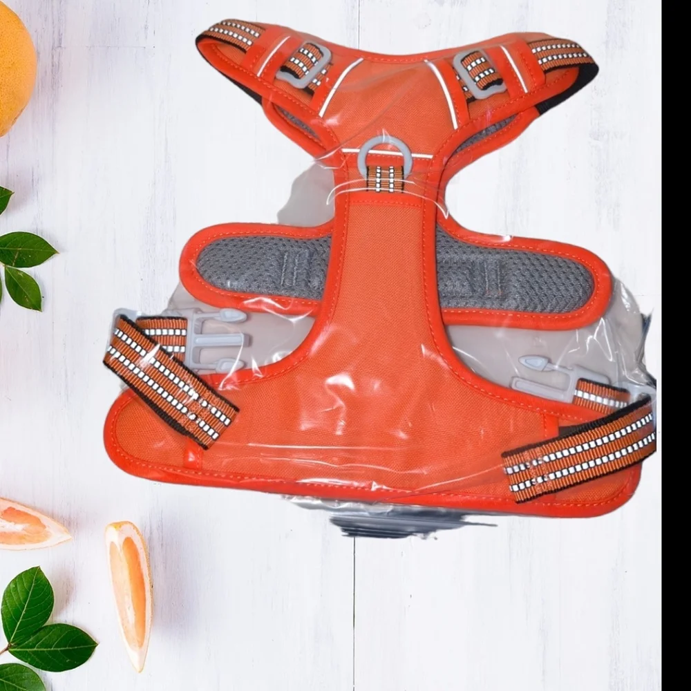 Dog Harness Adjustable No-Pull Harness Reflective Working Training Tactical, M - Picture 5 of 9